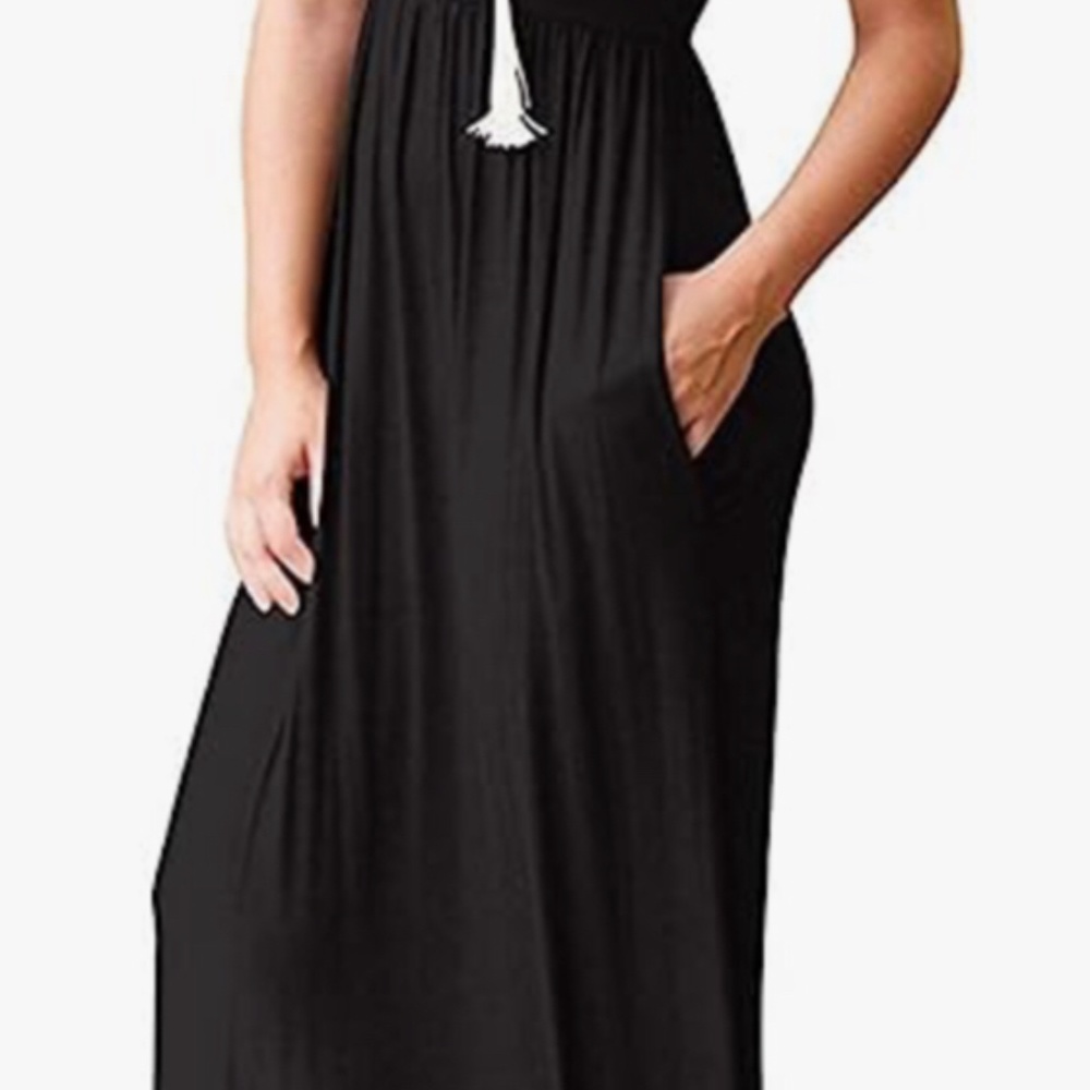 Women’s Short Sleeve Maxi Dress With Pockets. SZ. XL - Picture 6 of 8